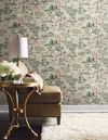 Kingswood Taupe & Coral Wallpaper, by York Wall, 27' length x 2'3" width x 0.02" depth thumbnail 2