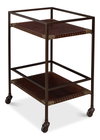 Trolley Side Table, by Sarreid, 1'2" length x 1'6" width x 2'1" height thumbnail 4