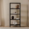 Nolan Bookcase Black, Shelving & Bookcase by Moe's Home, 35" width x 80" height x 17.5" depth thumbnail 4