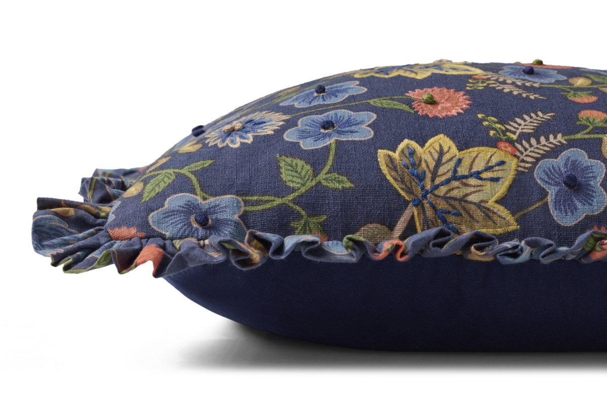 Rifle Paper Co. x Loloi Maple Pillow, Decorative Pillow, 18" length x 18" width View 3