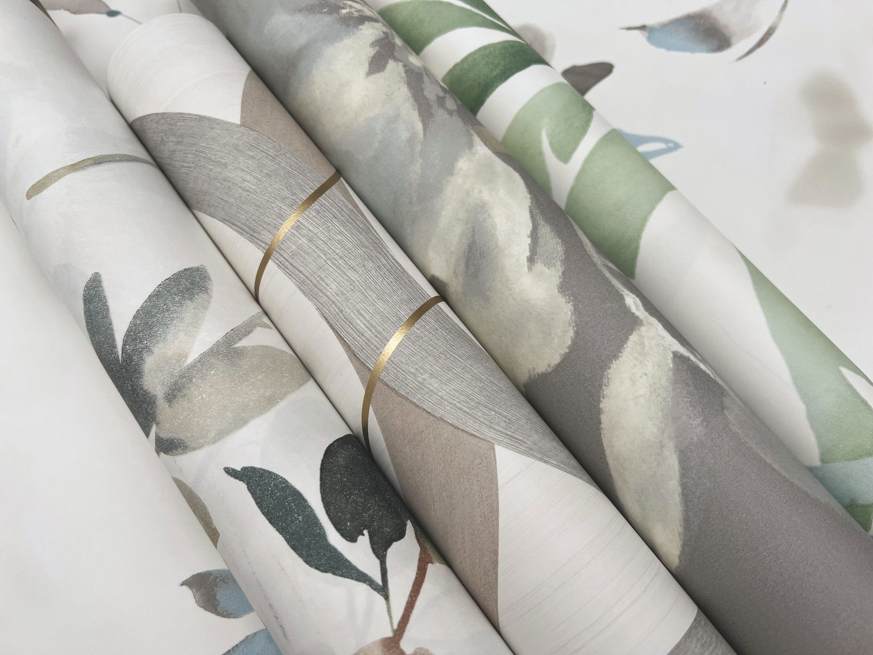 Linden Flower Soft Neutral Peel & Stick Wallpaper large image 