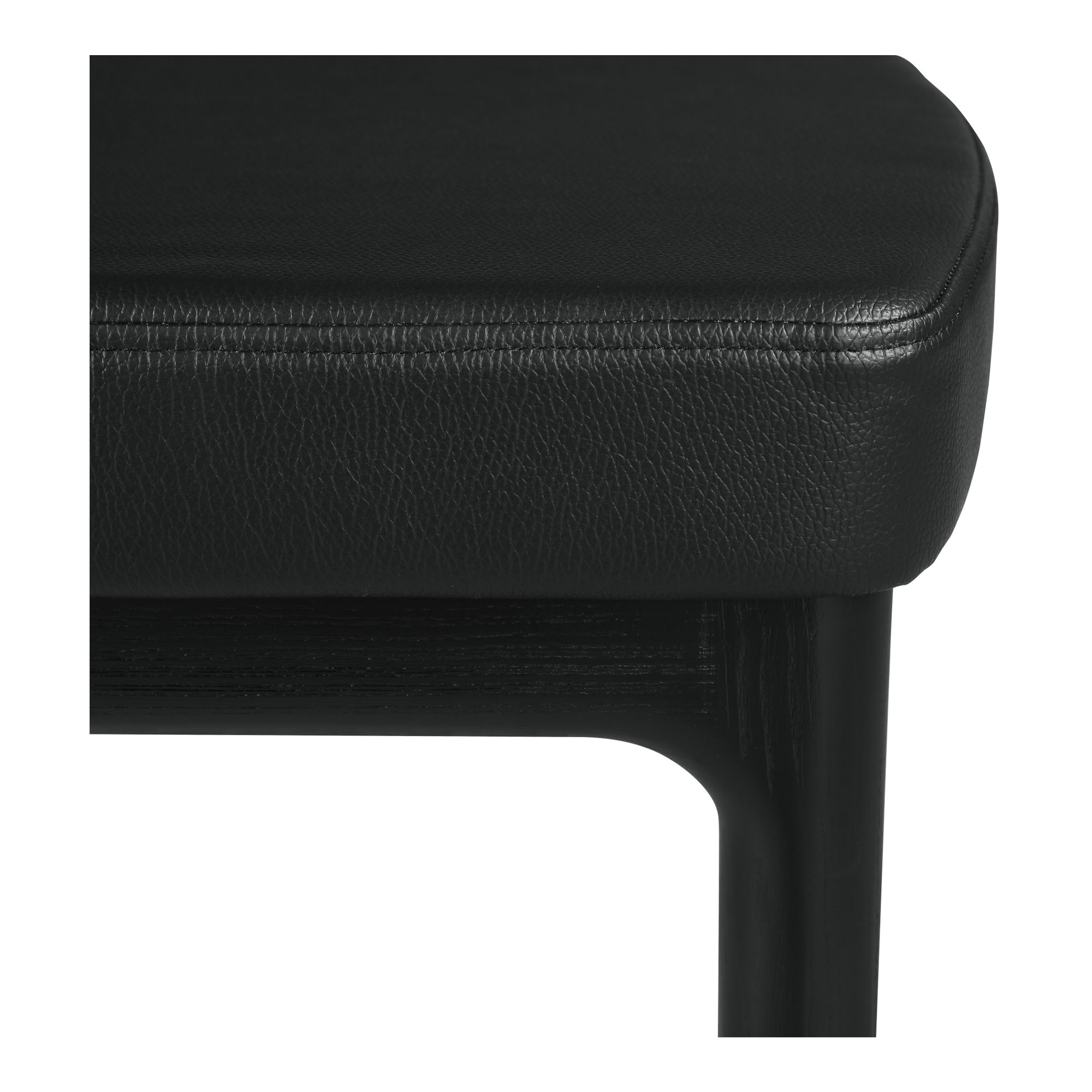 Kerr Dining Chair Vegan Leather Black-set Of Two large image 
