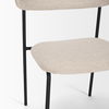 Corey Dining Chair with Oatmeal Fabric & Matte Black Metal thumbnail 8