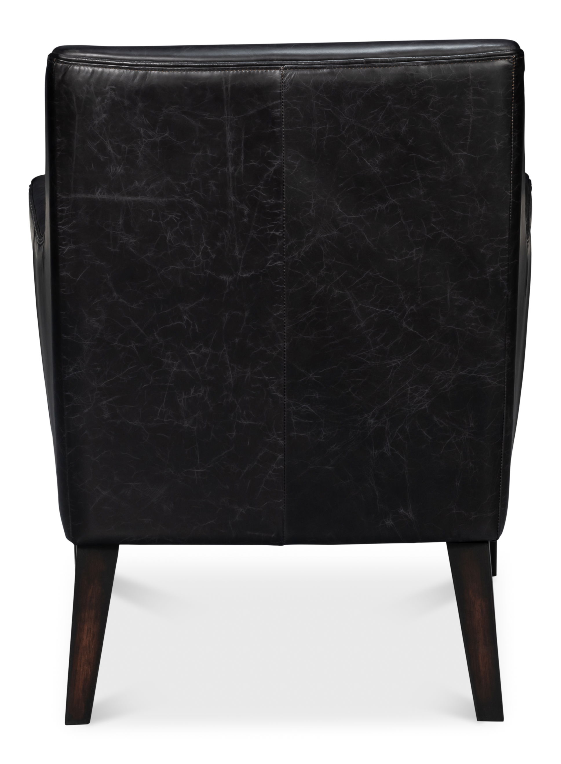 Royalton Distilled Leather Chair,Blk large image 