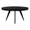 Parq 60 Inch Round Dining Table Black, by Moe's Home, 60" width x 30" height x 60" depth thumbnail 1