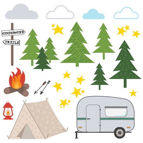 Camping Wall Decals