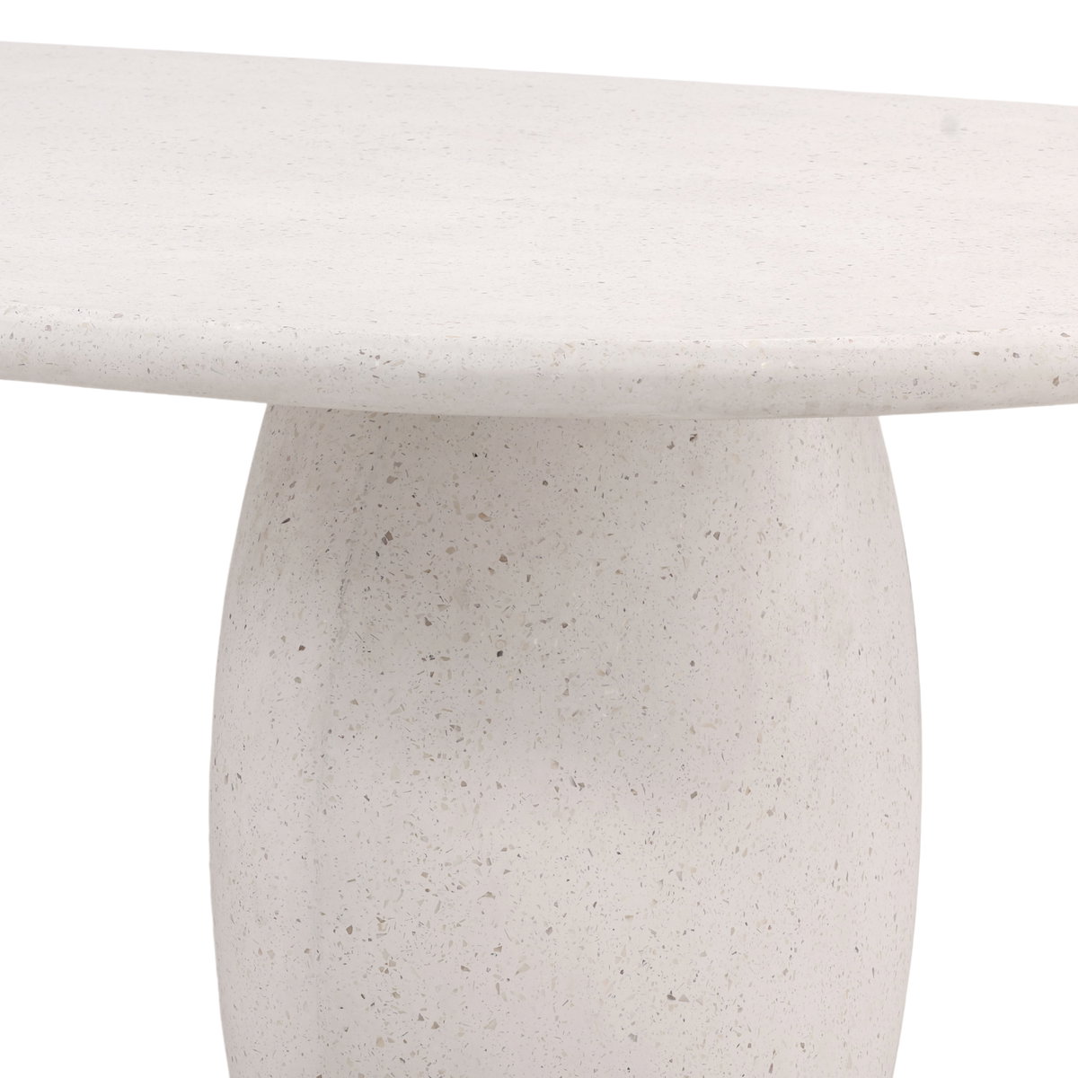 Imogen Outdoor Dining Table Ivory, by Dovetail, 94.25" width x 30" height x 43.11" depth View 5