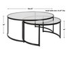 Rhea Black Nesting Coffee Tables Set/2, by Uttermost, 3'6" width x 1'6" height x 3'6" depth thumbnail 3