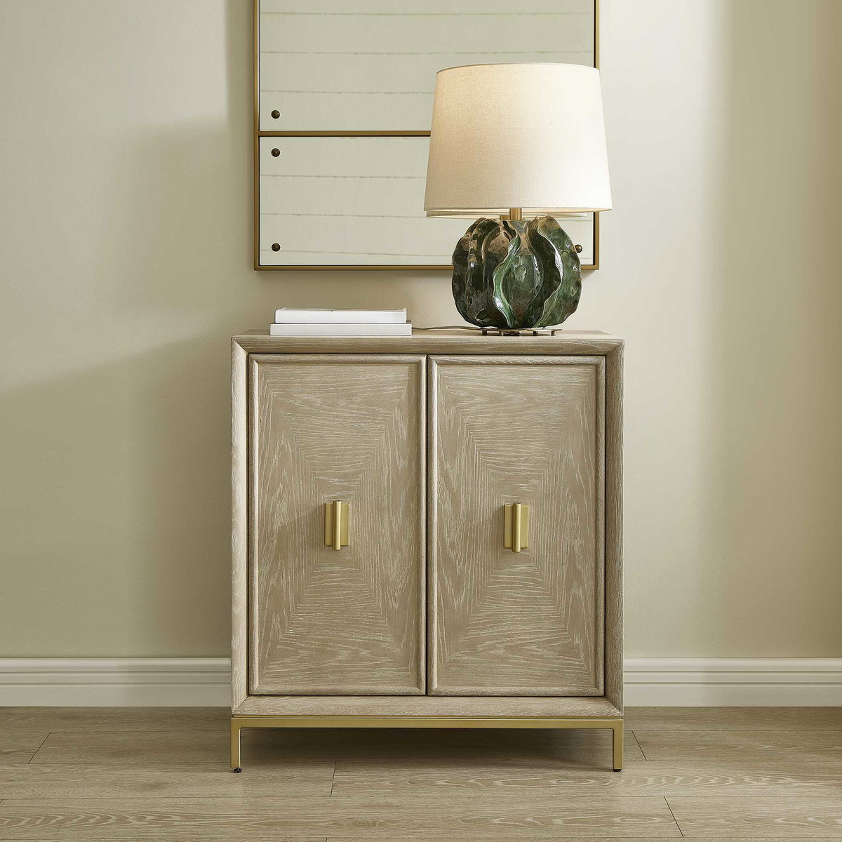 Alessia Washed 2 Door Cabinet, Cabinets & Chest by Uttermost, 30" width x 33" height x 16" depth View 2