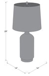 Treyvon Accent Table Lamp, by Surya, 14" width x 29" height thumbnail