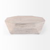 Esagono Octagonal Reclaimed Wood Coffee Table with Storage, by Mercana, 48" length x 48" width x 15" height thumbnail 4