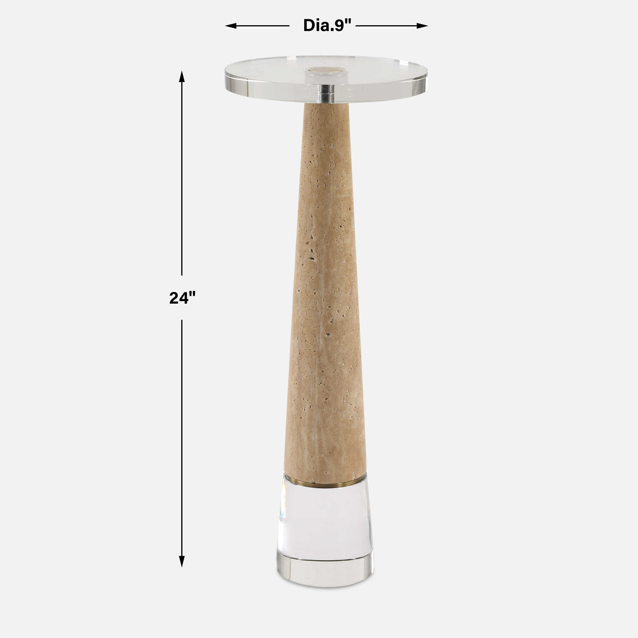 Niari Travertine Drink Table large image 