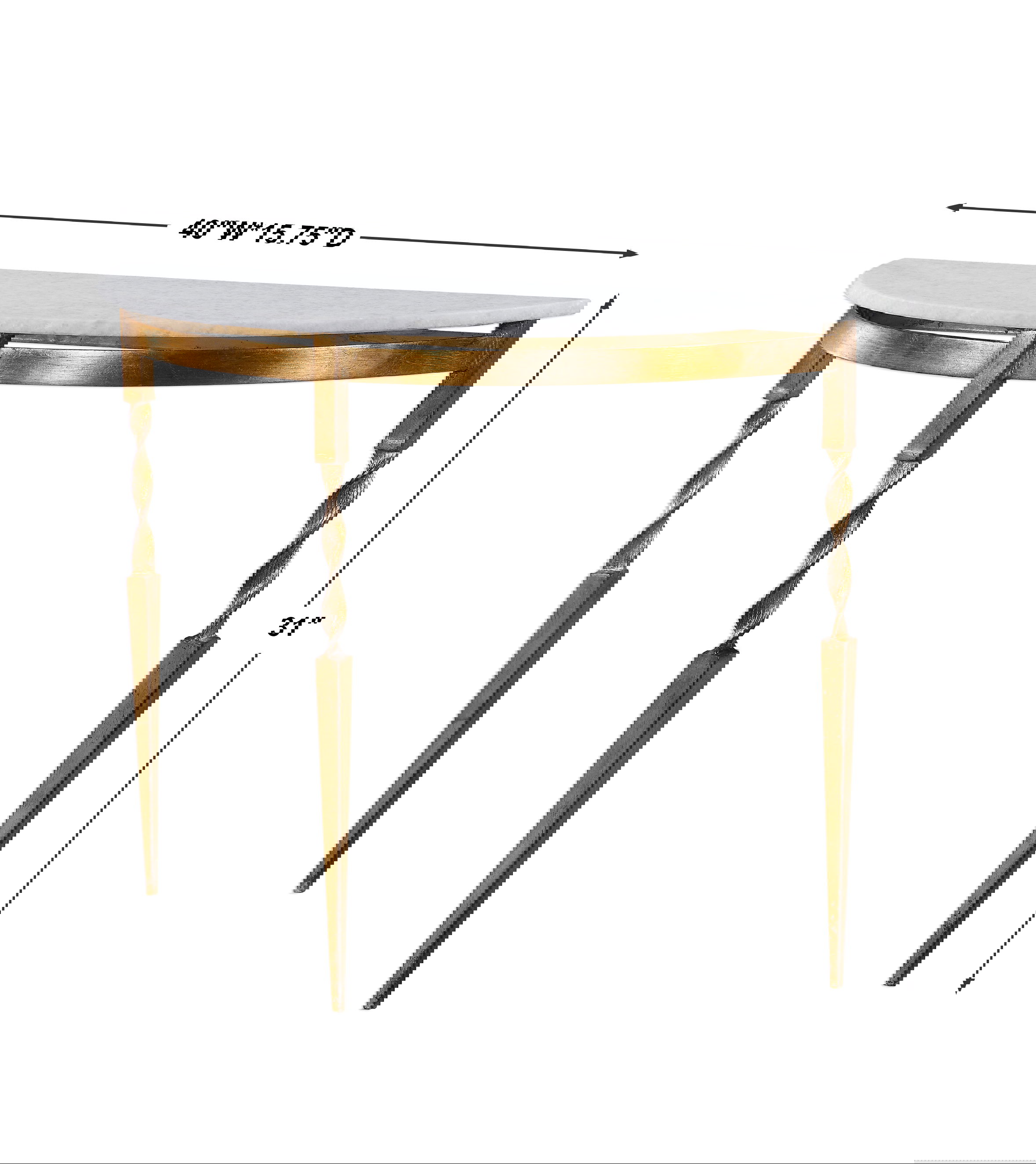Imelda Demilune Console Table large image 