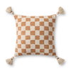 Magnolia Home by Joanna Gaines x Loloi Amos Pillow, Decorative Pillow, 18" length x 18" width thumbnail 1