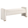 Caliste Ivory Bench, by Uttermost, 4'7.5" width x 1'9.25" height x 1'4.5" depth thumbnail 4