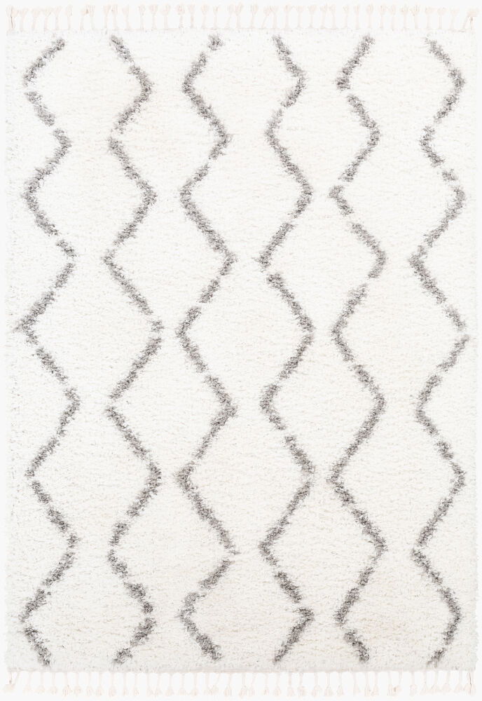 California Shag Machine Woven Rug, by Surya, 7'2.61" length x 5'2.99" width