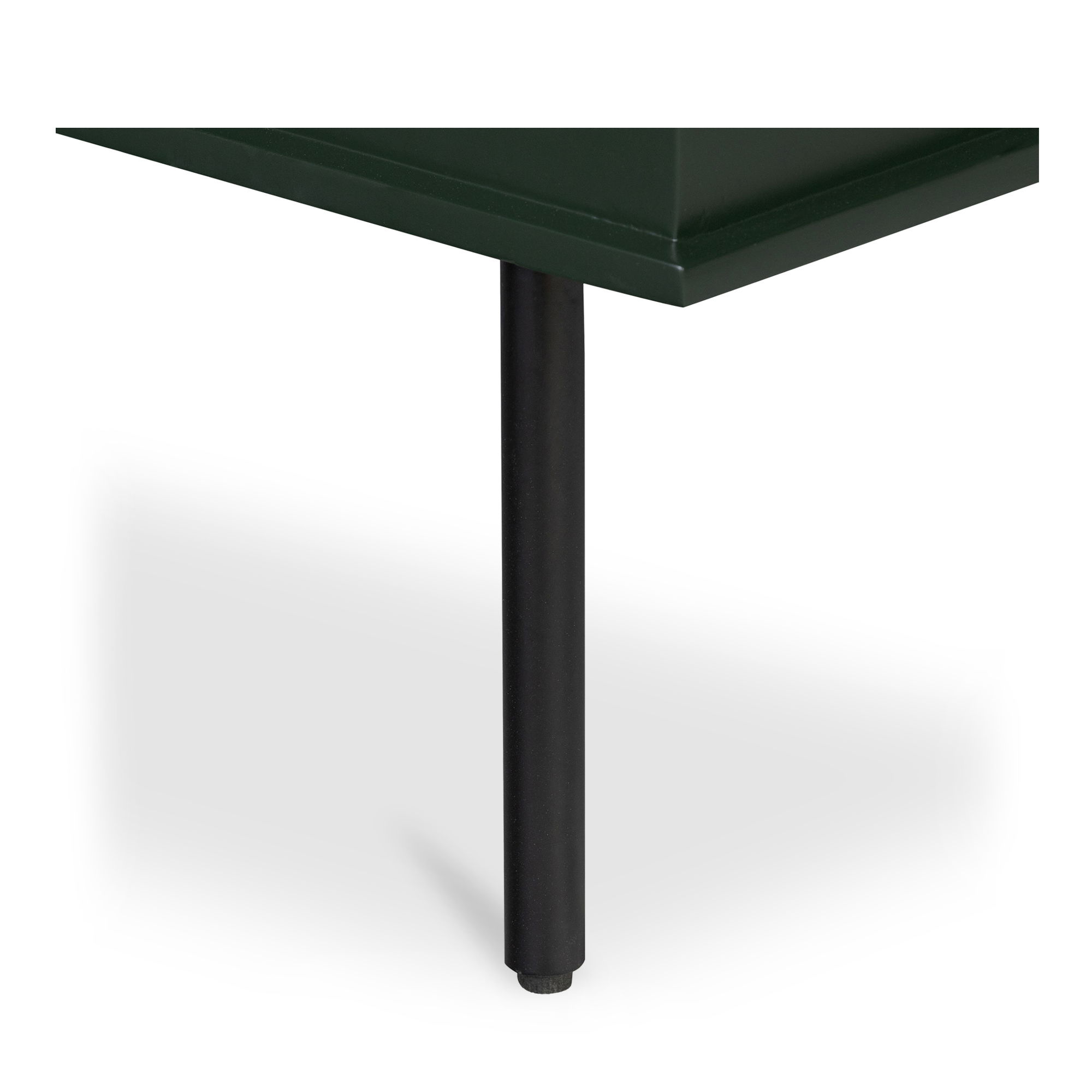 Reagan 3 Drawer Nightstand Deep Green, by Moe's Home, 31" width x 30.25" height x 18.5" depth View 8