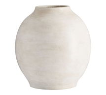 Online Designer Living Room Quin Ceramic Vase, Medium, White