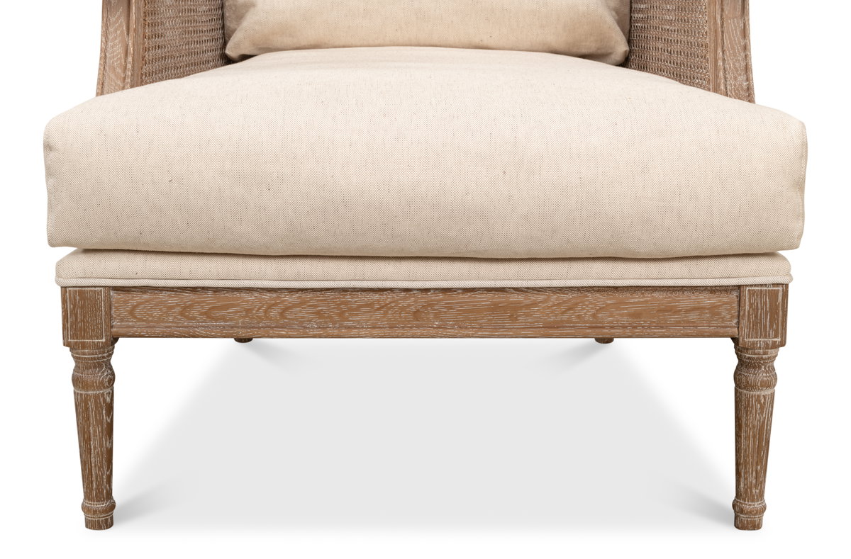 Ava Chair, by Sarreid, 2'11" length x 2'5" width x 3'2" height View 11