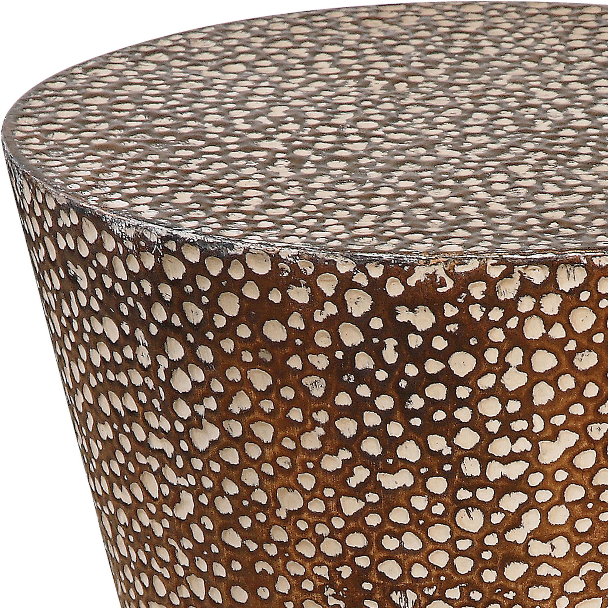 Cutler Drum Shaped Accent Table large image 