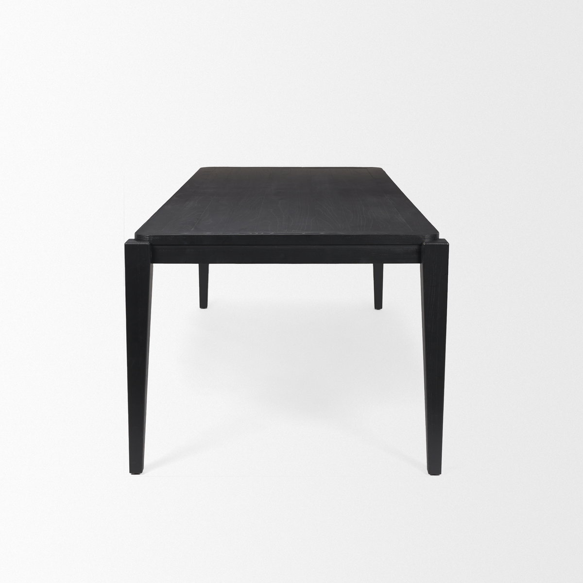 Teva 92'L x 39'W Rectangular Dining Table | Modern | Black Wood | Seats 8, by Mercana, 92" length x 39" width x 30" height View 6