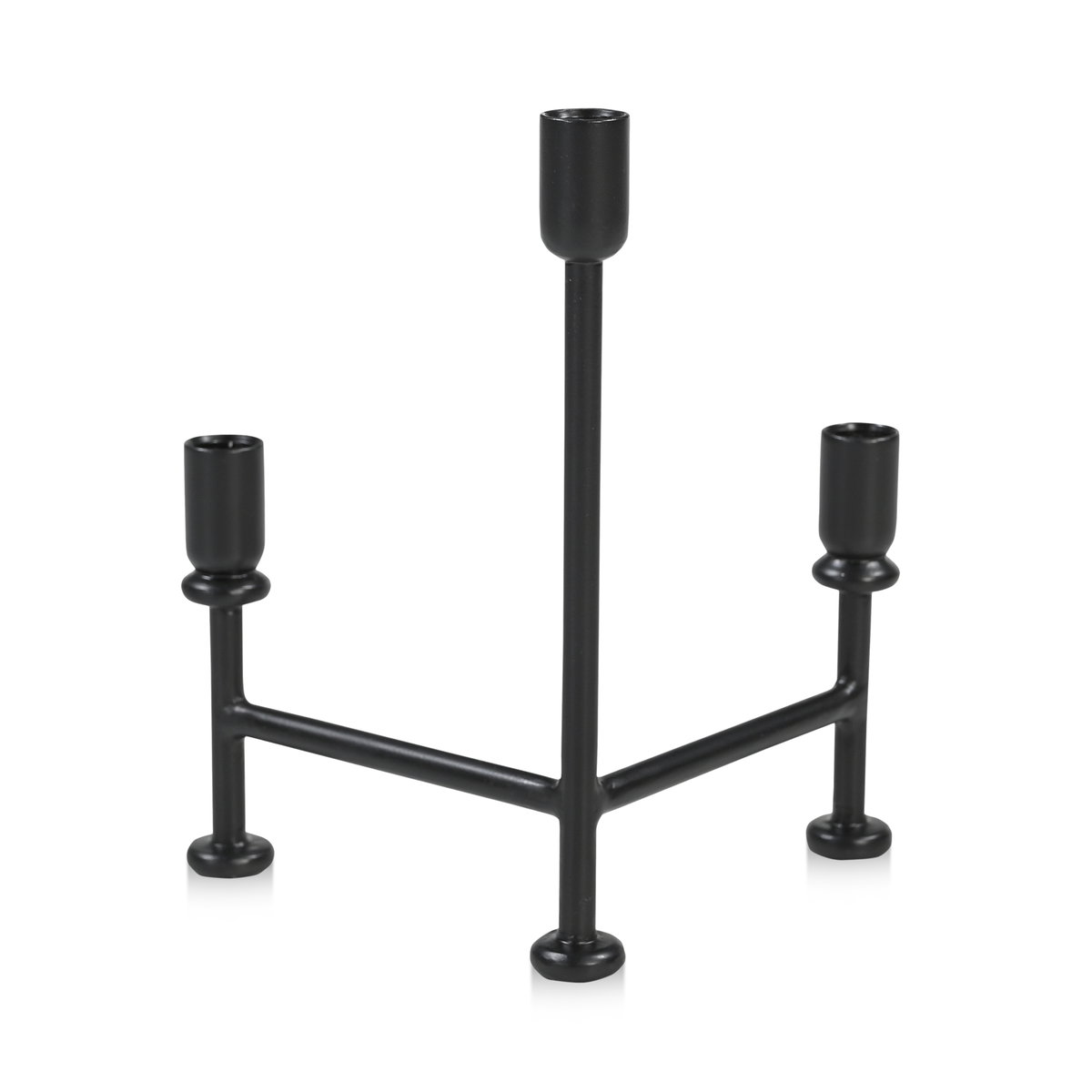 Cicero Candle Holder Black, Decor by Moe's Home, 9" width x 11" height x 6" depth View 4