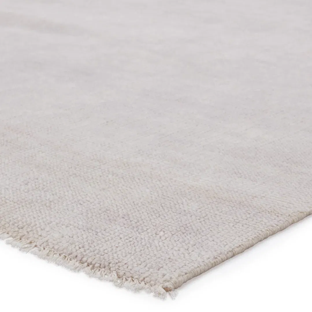 Jaipur Living Origin SAG05 Handknotted Solid White and Light Gray Area Rug (8'x10') large image 