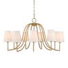Seville 9 Light Gold Chandelier, Pendant by Uttermost, 21.62" height x 42" diameter thumbnail 1