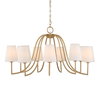 Seville 9 Light Gold Chandelier, Pendant by Uttermost, 21.62" height x 42" diameter thumbnail 1