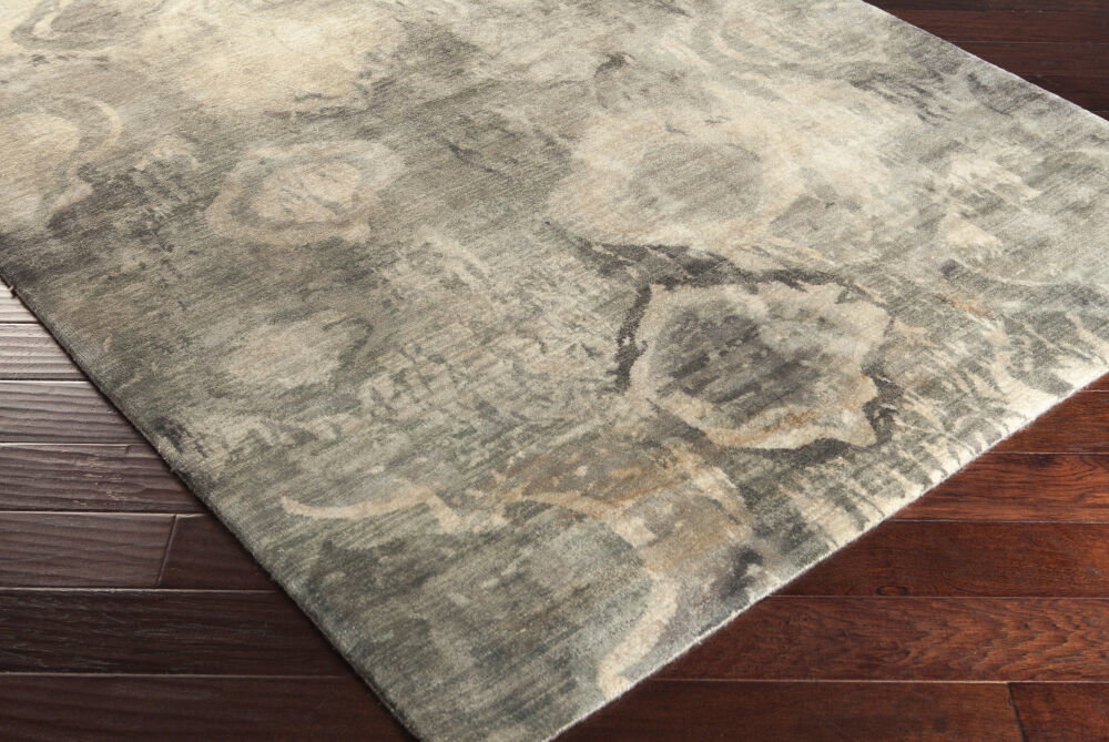 Watercolor Handmade Rug, by Surya, 1'6" length x 1'6" width