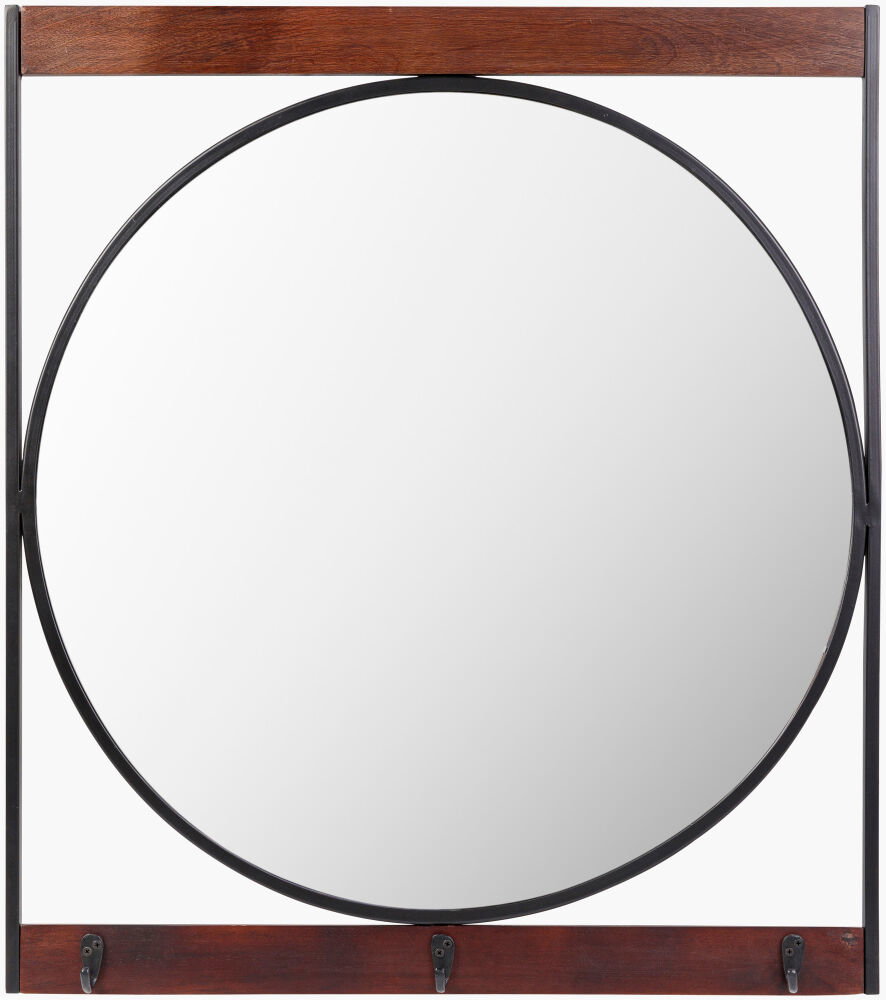 Hughes Accent Mirror, by Surya, 30" width x 34" height