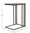 Theodore Travertine Accent Table, Furniture by Uttermost, 16" width x 23" height x 12" depth thumbnail 3