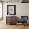 Alvin  Wood with Metal Framing Accent Cabinet, Cabinets & Chest by Mercana, 34.5" length x 21.5" width x 30" height thumbnail 3