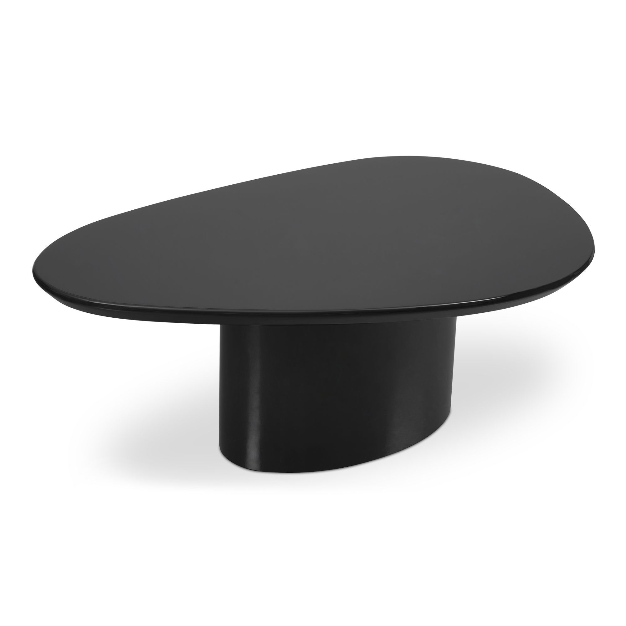 Eden Coffee Table Black Lacquer, by Moe's Home, 46" width x 16" height x 31.5" depth View 2