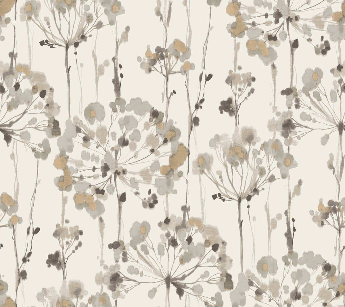 Flourish Beige Wallpaper, by York Wall, 27' length x 2'3" width x 0.02" depth