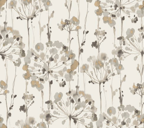 Flourish Beige Wallpaper