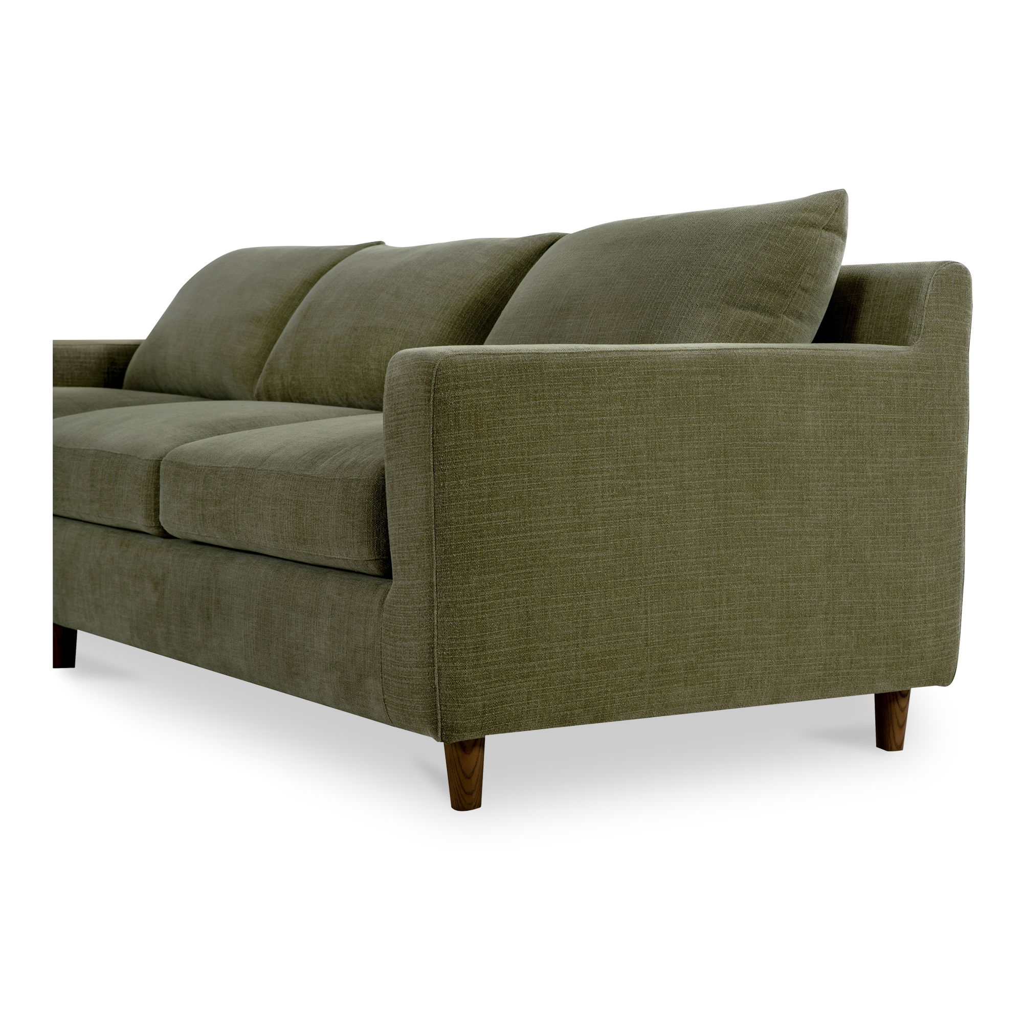 Hutton Left Sectional Olive, Sectional Sofa by Moe's Home, 100" width x 36.2" height x 29.8" depth View 5