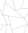 Factured Prism White & Blue Peel & Stick Wallpaper, by York Wall, 20' length x 1'8.5" width x 0.02" depth thumbnail