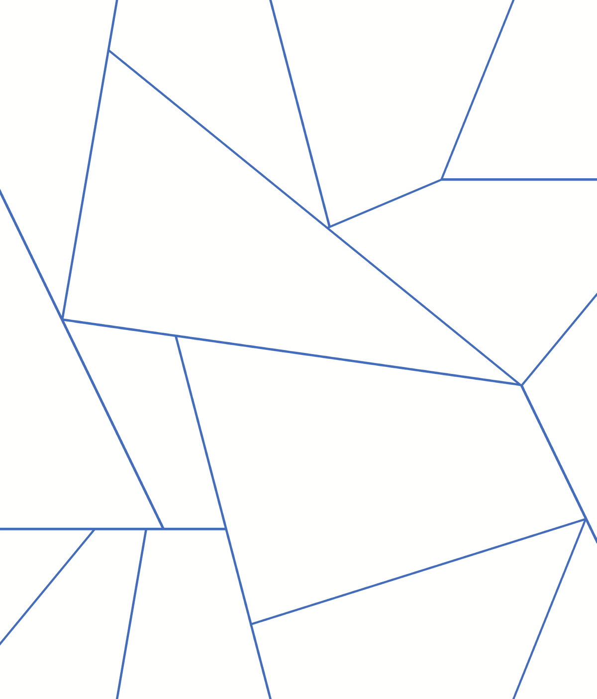 Factured Prism White & Blue Peel & Stick Wallpaper, by York Wall, 20' length x 1'8.5" width x 0.02" depth