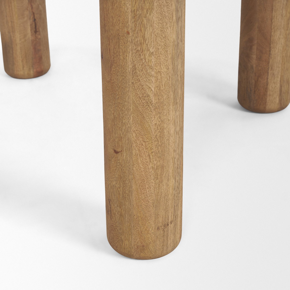 Soma 48' Light Brown Mango Wood Round Dining Table, by Mercana, 48" length x 48" width x 30" height View 10