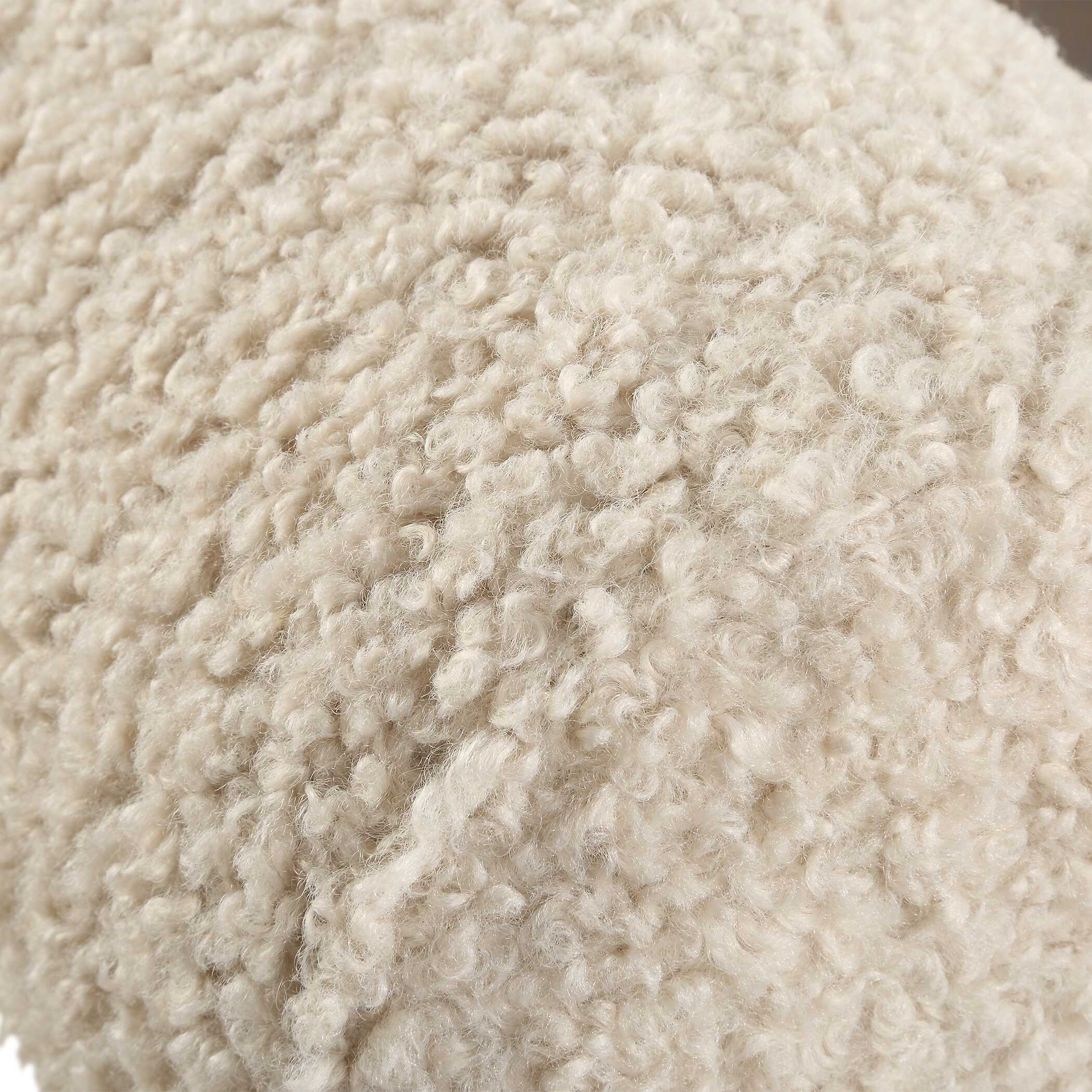 Lennox Shearling Accent Chair large image 