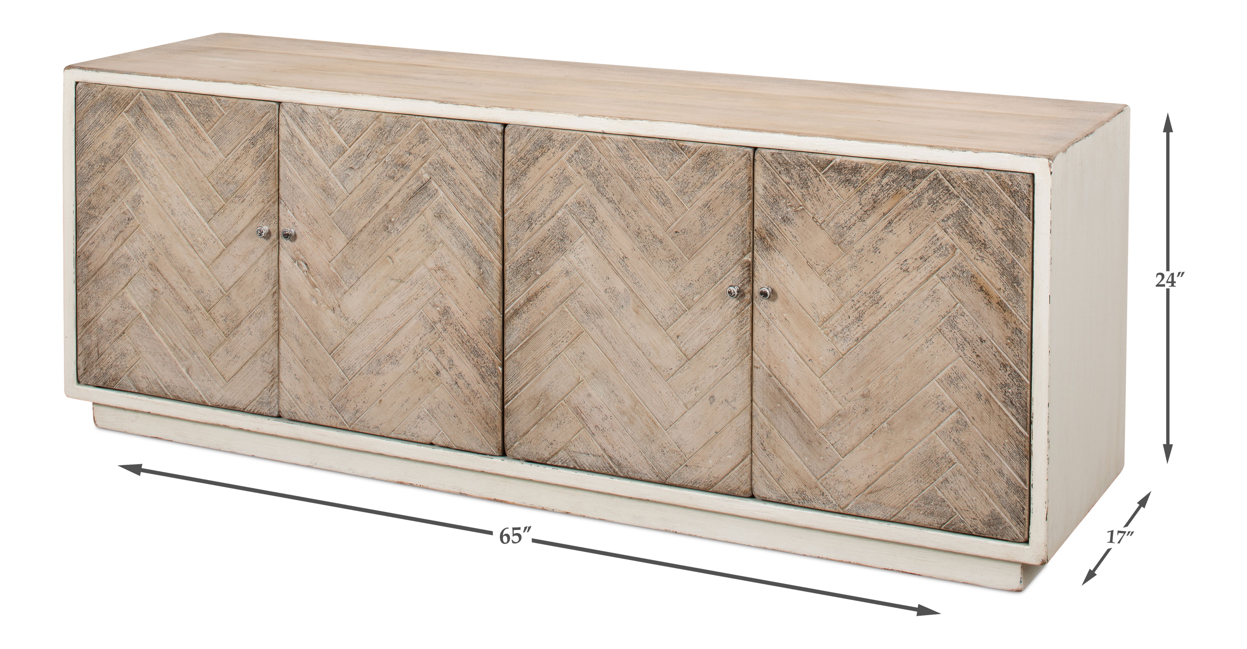 Amalia Tv Stand  Antique White large image 