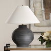 Tramore Rustic Charcoal Table Lamp thumbnail 3