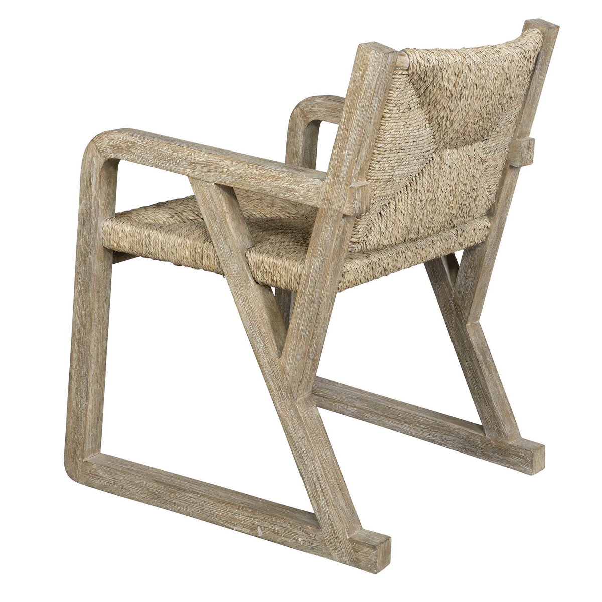 Chatham Seagrass Dining Chair, Furniture by Uttermost, 24.75" width x 32" height x 25" depth View 7