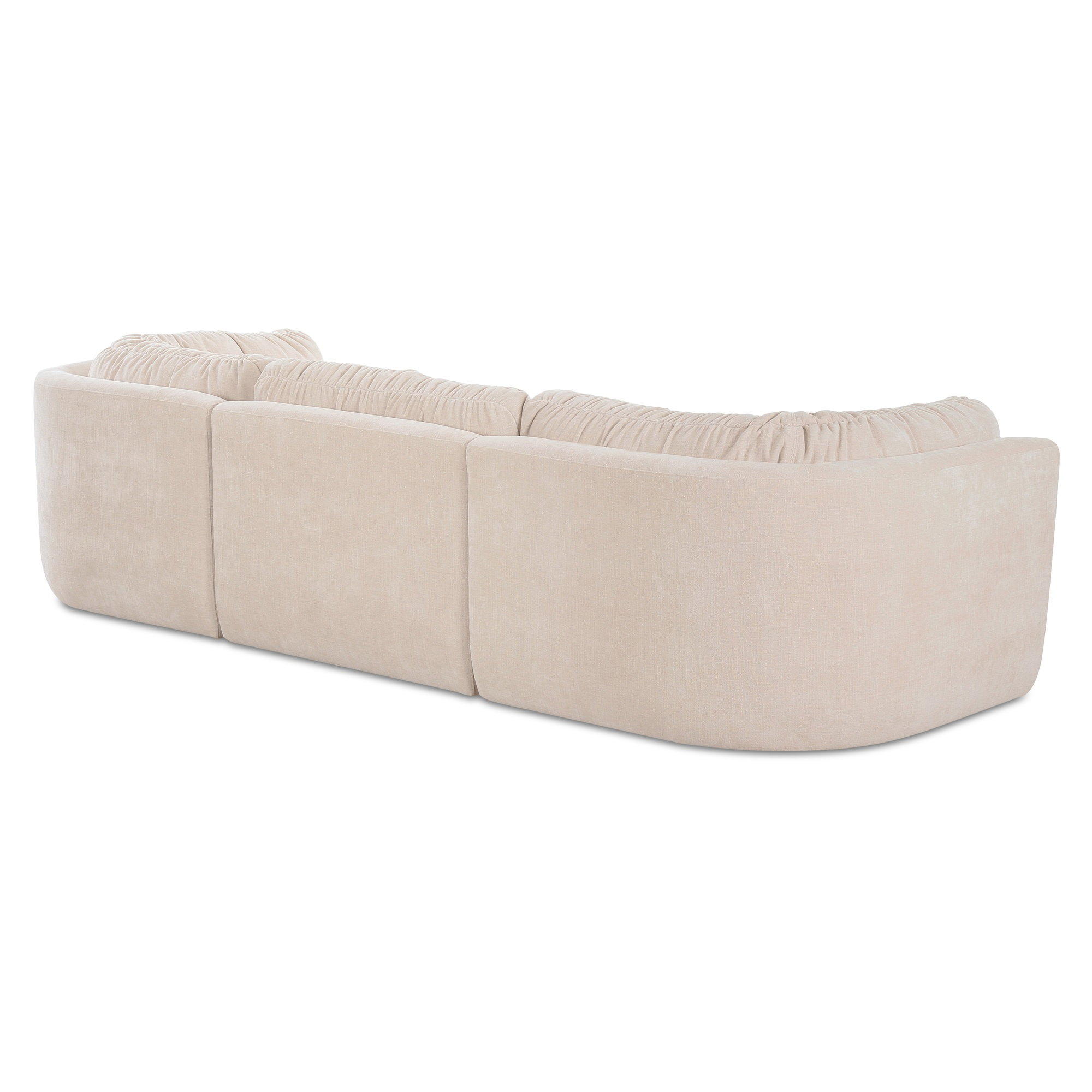 Matina Modular Sofa Oatmeal, Sectional Sofa by Moe's Home, 118" width x 30.7" height x 40.9" depth View 3