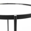 Samantha (Small) Black Mirror Top  Accent Table, Side & End Table by Mercana, 19.69" length x 19.69" width x 24.21" height thumbnail 6