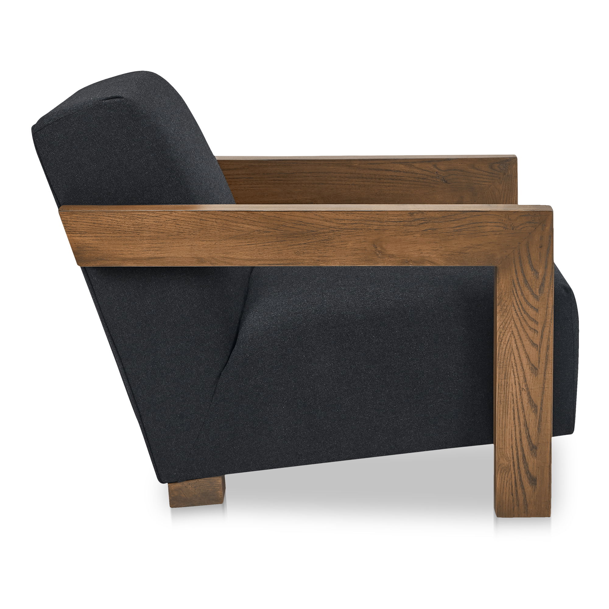 Garnet Lounge Chair Charcoal Wool Blend large image 