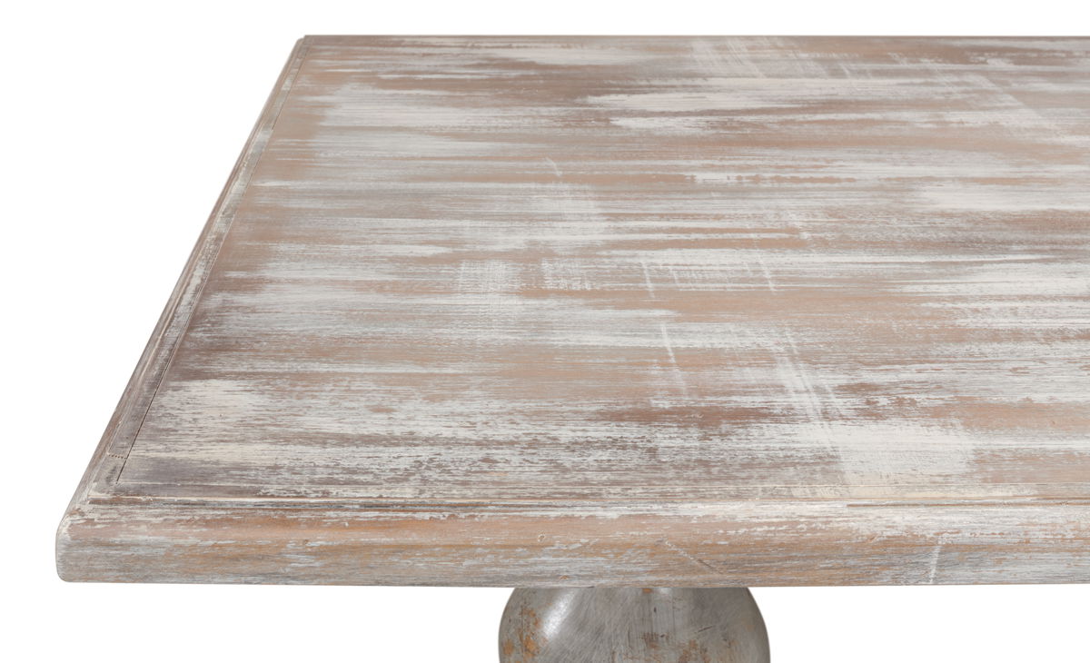 Lionisio Trestle Table  Grey Oak, by Sarreid, 3'5" length x 7' width x 2'6" height View 8