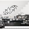 Dimitra  Dark Iron with Glass Doors Kitchen Island, by Mercana, 62" length x 32" width x 36" height thumbnail 2