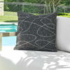 Loopy Loop Outdoor Onyx Pillow, Decorative by Uttermost, 20" width x 20" height x 8" depth thumbnail 2